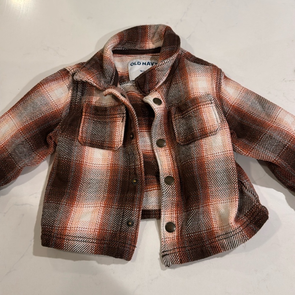 Old Navy Flannel Shacket 12-18 Months